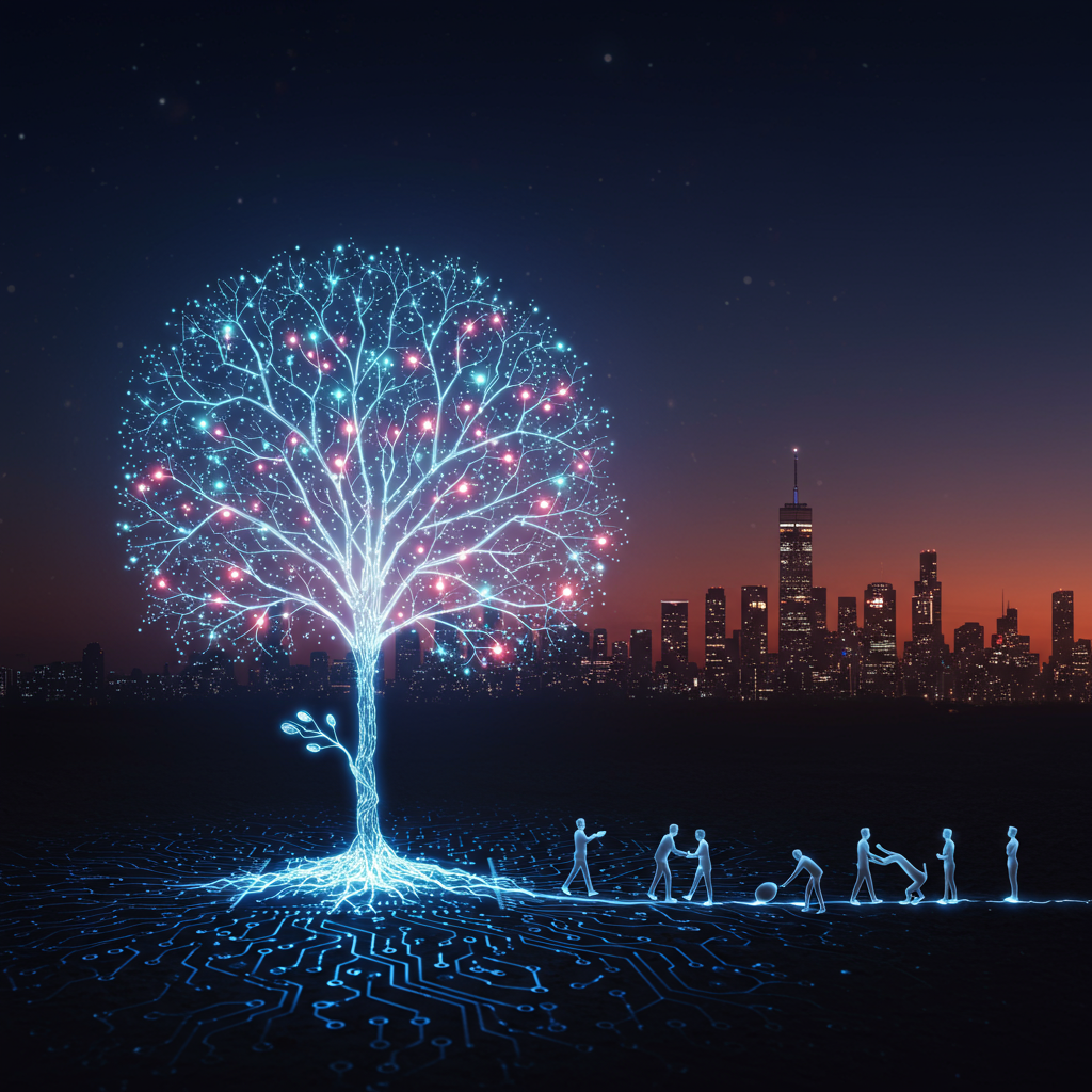 Abstract visualization of growth